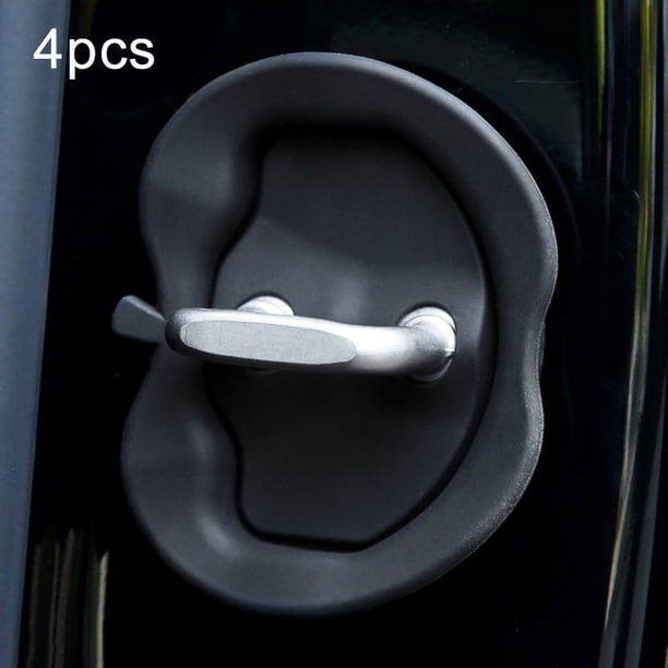 Para Coche Cubierta para cerradura de puerta de coche, tapas de cerradura de puerta de coche absorbentes de golpes para Tesla modelo 3, modelo Y
