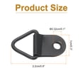 thumbnail image 2 of Uxcell 160Pcs Anillos Triangulares de Hierro para Colgar Cuadros con Tornillos, Gancho Decorativo Pequeño de Un Solo Orificio Color Negro, 2 of 6
