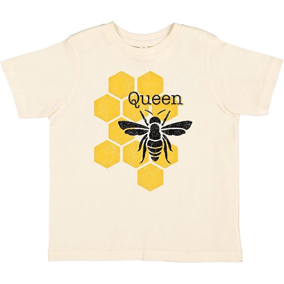 inktastic Honeycomb Queen Bee Toddler T-Shirt 2T Natural
