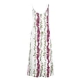 thumbnail image 5 of ClodeEU Women's Printed V Neck Sleeveless Spaghetti Strap Summer Loose Tunic Maxi Dress Red,Womens Plus M, 5 of 5