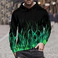 thumbnail image 6 of qolati Flame Print Hoodies for Men Long Sleeve Hooded Sweatshirt Unisex Women Drawstring Athletic Pullover Sweat Shirts with Pocket Sizes S-3XL, 6 of 9