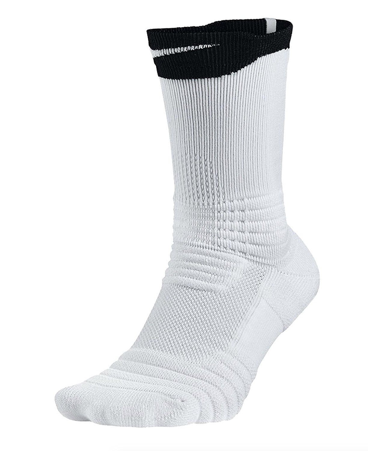 Nike Elite Versatility Crew Basketball Socks-Black/White - Walmart.com