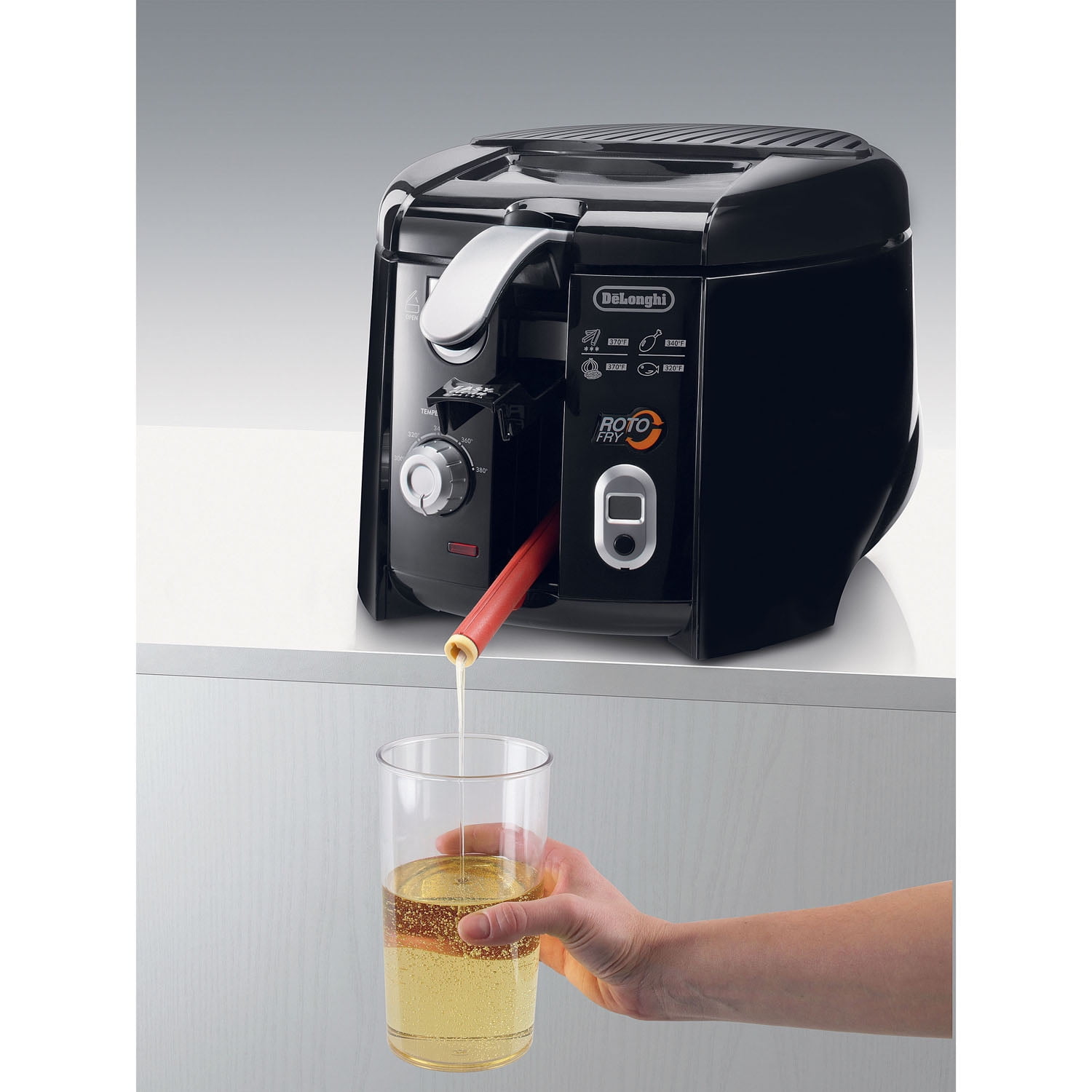 DeLonghi デロンギ フライヤー D14522DZ Free Shipping! De'Longhi 2.2 Lb. Cool Touch Roto Deep Fryer