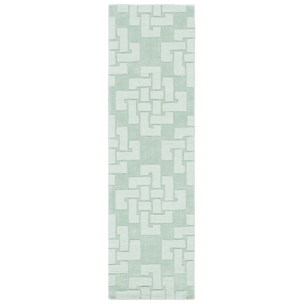 SAFAVIEH Martha Stewart Knot Geometric Wool Area Rug, Sea Anemone, 4' x 6'