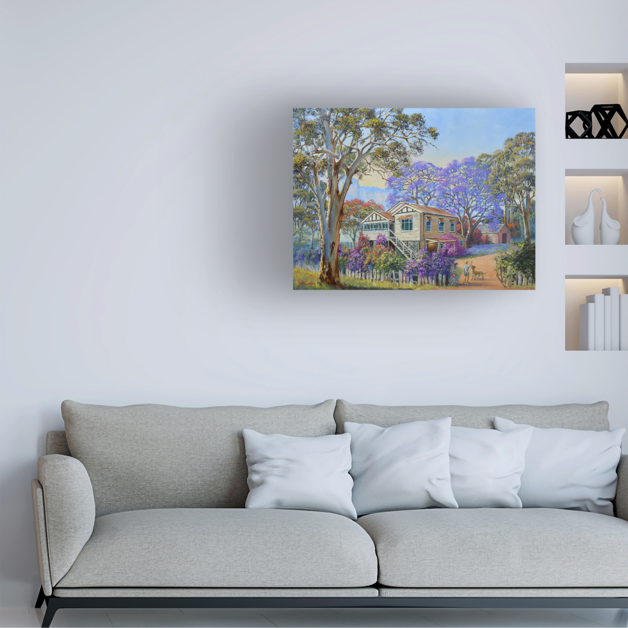 Canvas Wall Art - John Bradley 'Spring Colors' Wall Art for Living Room, Bedroom, or Office Décor by Trademark Fine Art - 19 x 14 Inches