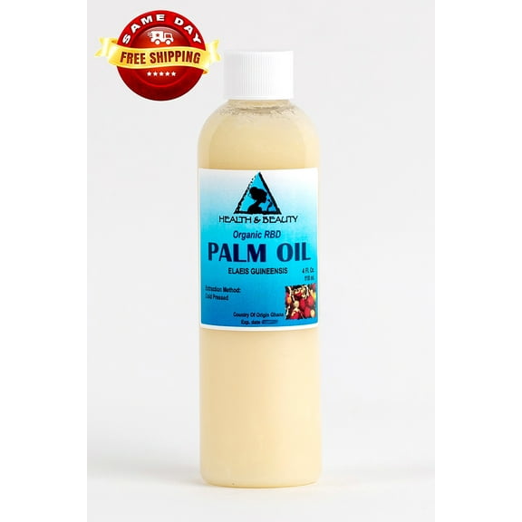 Palm Oil RBD Organic Carrier Cold Pressed Pure 4 oz
