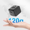 thumbnail image 2 of jovati Travel Charger for Multiple Devices Travel Charger Multifunctional Charging Base 2Usb Conversion Socket Plug British Standard Australian Standard European Standard Us Standard Universal, 2 of 8