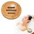 thumbnail image 6 of HJQEQVD Wooden Soap Dishes, 3.2 Inches Round Wood Soap Tray, Small Circle Soap Holder, Bathroom Shampoo Bar Holder, Bar Soap Holder for Shower, Scrub Sponge Tray for Kitchens, 6 of 8