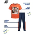 thumbnail image 4 of Pro Athlete Boys' Active Pants Set - 2 Piece Performance T-Shirt and Tricot Jogger Sweatpants - Sports Outfit for Boys (8-16), 4 of 7