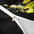 thumbnail image 4 of Castle Fairy Soccer Print Duvet Cover Queen, Abstract Grid Queen Bedding, Black Yellow,Black Reversible,3-Piece,1 Duvet Cover and 2 Pillowcases, 4 of 6