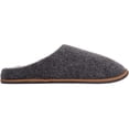 thumbnail image 4 of Mens Easy Slip On Fleece Lined Winter Mule Slippers with Hard Sole - Grey - Medium (US 9-10), 4 of 7