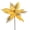Gold, variant on Vickerman 13" x 23" Lime Poinsettia Mesh Glitter Artificial Christmas Spray. Includes 6 sprays per pack.