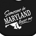 thumbnail image 4 of Inktastic Someone in Maryland Loves Me Boys or Girls Baby Bib, 4 of 4