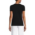 thumbnail image 2 of Lands' End Women's Petite Cotton Rib T-shirt, 2 of 3