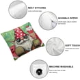 thumbnail image 6 of nygtbtfer  Summer Watermelon Gnome Pillow  Red and Green Decorative Throw Pillow Case Summer Decorations Seasonal Holiday Farmhouse Decor Cushion Case for Sofa Couc White, 6 of 7