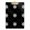 Gold, variant on Monochrome White Snowflakes Dots Acrylic Clipboard Drawing Board with Hook Writing Pad File Storage A4 Size Gold 12.5" x 9"