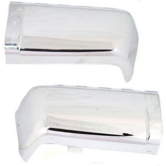 Garage-Pro Rear Bumper End Compatible with 2007-2013 Chevrolet Silverado 1500 Chrome Passenger and Driver Side