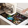 thumbnail image 1 of 2 Pack Dish Drying Mat Drying Mat for Kitchen Counter, Coffee Mat Coffee Maker Mat Dish Drying Mats for Kitchen Counter 19.5x12Inch Dish Drying Pad Ultra Absorbent and Non-Slip Coffee Machine Mat, 1 of 6