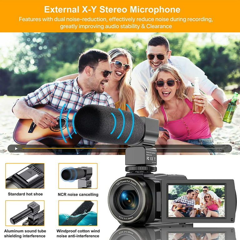 Www Xy Ful Video - CUZTHEZA 4K Video Camera Camcorder 48MP 60FPS Ultra HD with WiFi Vlogging  Camera for YouTube 16X Digital Video Camera IR Night Vision Recorder -  Walmart.com
