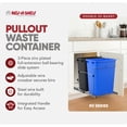 thumbnail image 2 of Rev-A-Shelf Double Pullout Trash Can 35 qt. for Kitchen, RV-18KD-2218C-S, 2 of 10