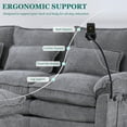 thumbnail image 6 of MOONMIS 106" U Shape Sectional Sofa Cloud Couch for Living Room, Upholstery Comfy Modular Sofas, 4 Seat Chenille U-Shaped Sleeper Sofa with Chaise Lounge, Ottoman & Pillows, 6 of 6