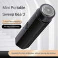 thumbnail image 3 of Mini afeitadora eléctrica portátil para hombre, recortadora de barba, maquinilla de afeitar de doble uso (en seco y húmedo), carga rápida tipo C., 3 of 4
