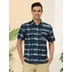 thumbnail image 2 of Camisas hawaianas a rayas manga corta botones diseño tie-dye Verde marino T M, 2 of 6