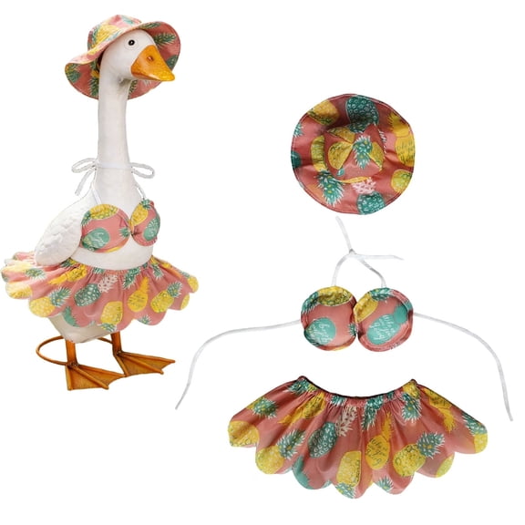 1 Set Porch Goose Outfit Porch Goose Clothes Plastic For Porch Entryway (D)