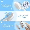 thumbnail image 4 of MASBRILL Cat Dog Brush for Shedding, Self Cleaning Slicker Brush,  Grooming Removes Loose Undercoat and Tangled Hair Grooming Comb -Blue, 4 of 7