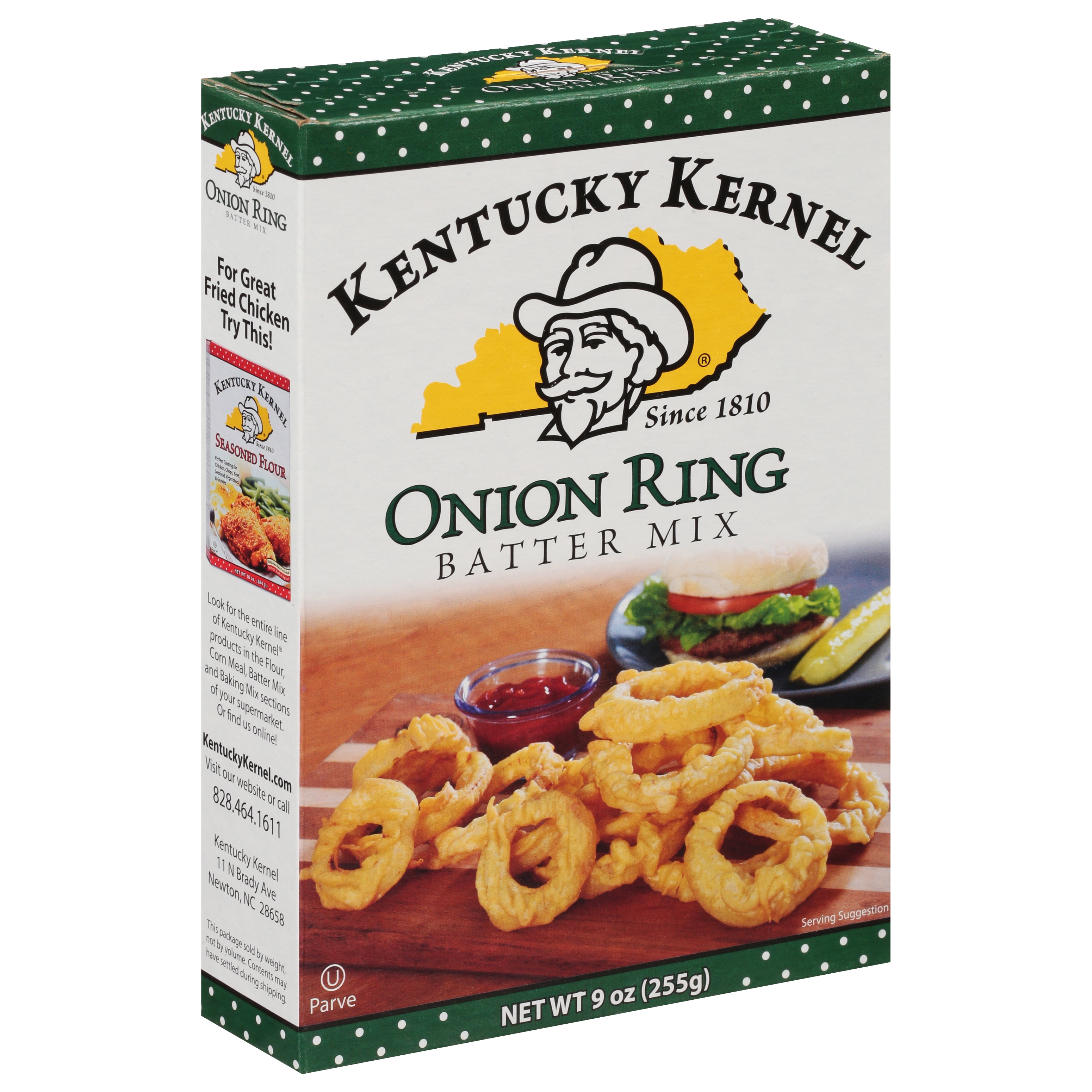 Kentucky Kernel Crisp Onion Ring Batter Mix, 9 oz Box – Light, Crispy Coating for Onion Rings and Vegetables