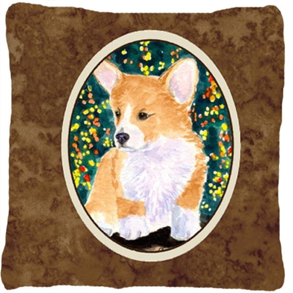 Corgi Indoor & Outdoor Fabric Decorative Pillow