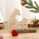 thumbnail image 4 of Adorno de oso de madera personalizado XINYU escultura con 2 a 6 nombres de familia, 4 of 7