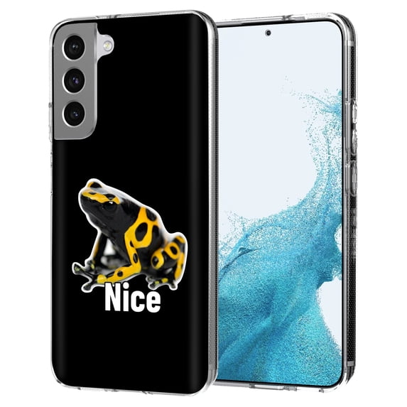 TalkingCase Thin Slim Case Compatible for Samsung Galaxy S22 5G, Meme Nice Frog Print, Lightweight, Flexible, Soft, USA