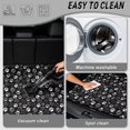 thumbnail image 5 of Yuyamidu Black White Paw Cargo Liner for Cars SUVs Trucks, 29 x 39 Inch Non-Slip Rear Trunk Mat, Machine Washable Vehicle Interior Decor Fits Most Auto, 5 of 7