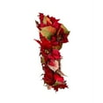 thumbnail image 4 of Kurt Adler Unlit Christmas Wreath, Poinsettia, 24in, 4 of 4