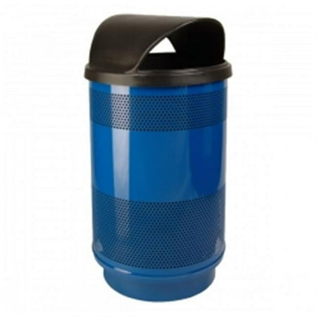 

Witt Industries SC55-01-HT Stadium Series Outdoor Waste Receptacle w/ Hood Top Lid - Powder Coat Finish (55 Gallon)