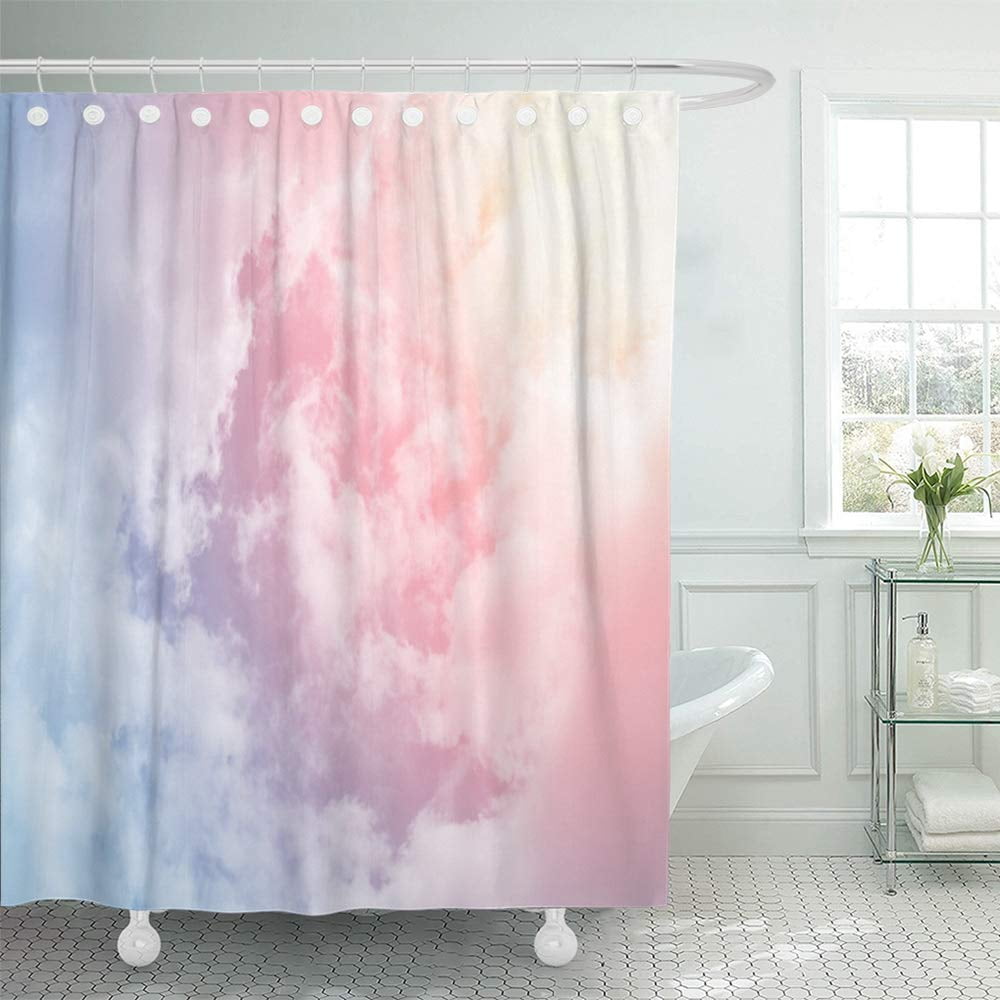 PKNMT Blue Abstract Sun and Cloud with Pastel Color Colorful Bright