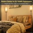 thumbnail image 5 of Coliware Floor Lamp, Modern Standing Lamp with Line Shade, Tall Reading Pole Lamp for Living Room Bedroom Office, 5 of 7
