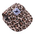 thumbnail image 1 of CAROOTU Pet Dog Baseball Cap Adjustable Sun Protection Sport Visor Cap with Ear Holes Chin Strap, 1 of 6