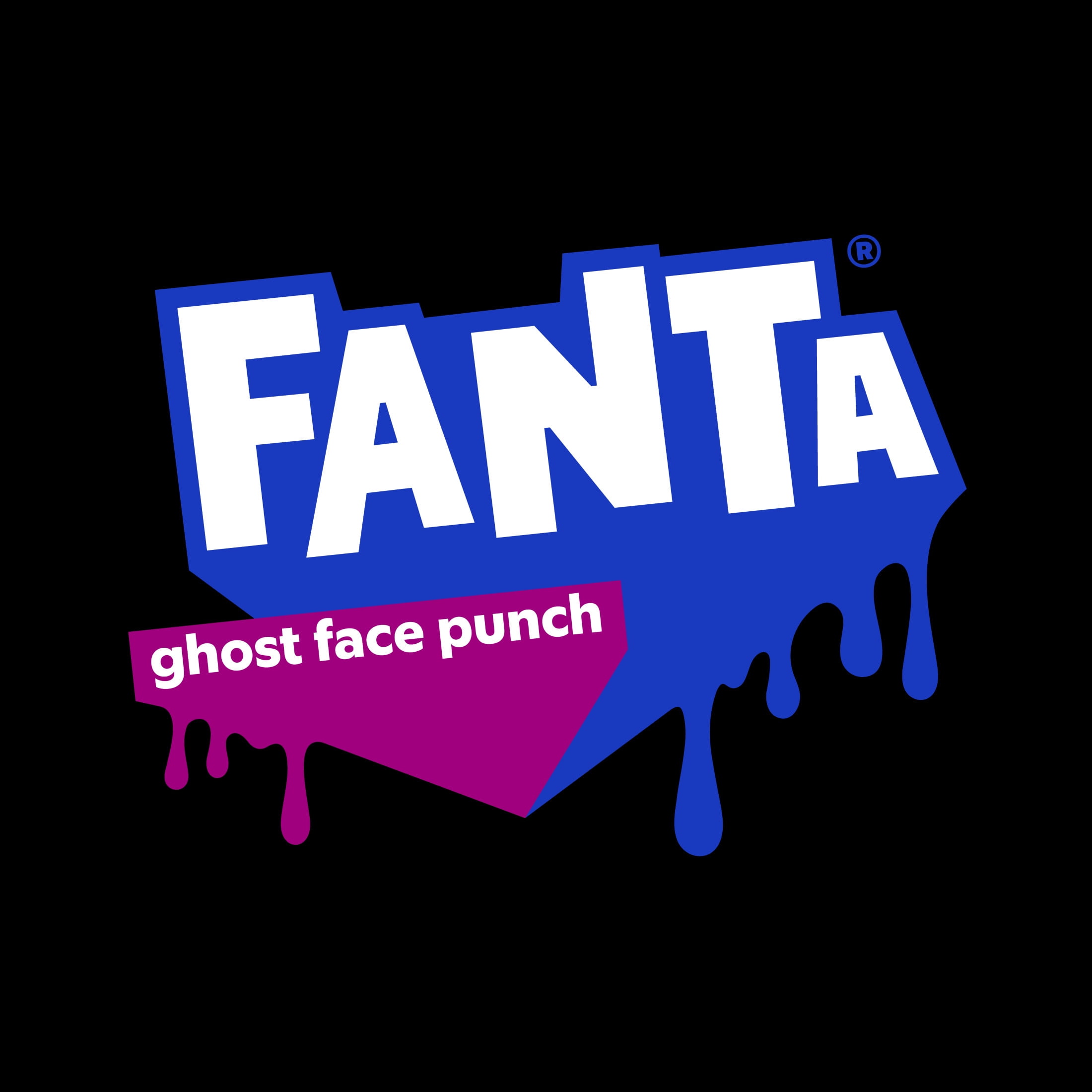 Fanta Ghost Face Punch Soda Pop Bottle, 20 fl oz