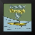 thumbnail image 2 of Edwins, Hugo 20x20 Black Modern Framed Museum Art Print Titled - Paddlin Through Life, 2 of 5