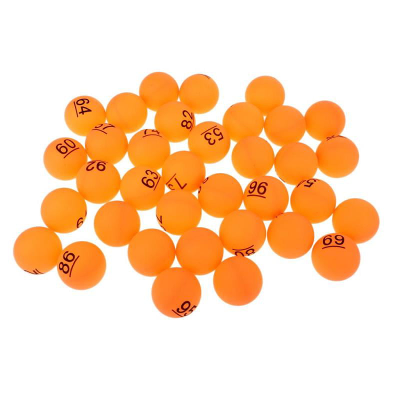 51-100 50Pcs 40mm Ping Pong Ball Lucky Dip Gaming Lottery Washable Number 