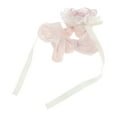 thumbnail image 5 of Unique Bargains 1 Pc Elegant Bow Flower Hair Scrunchies Hair Ties Light Pink, 5 of 5