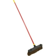 1PK Quickie Bulldozer 18 In. Rough Surface Push Broom with 60 In. Handle