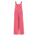 thumbnail image 3 of BOOMNY Girls Casual Jumpsuits Dot Graphic Sleeveless Spaghetti Strap Romper for Kids Soft Baggy Fall Jumpsuit, 3 of 5
