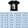 thumbnail image 2 of Kids Boys Girls CR7 Cristiano Ronaldo Cartoon Graphics Costume T-Shirts Summer Short Sleeve Crew Neck Casual Shirt Breathable Tops Cotton Tees Football Star Printed Clothes Children Anime Gift 4-13, 2 of 2