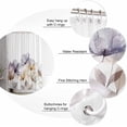 thumbnail image 5 of Shower Curtain Waterproof Shower Curtain for Bathroom,Bathtub,Shower, Flower Pattern Shower Curtain Set with Hooks for Home Decoration 72x72 Inch, 5 of 6