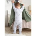 thumbnail image 3 of Gerber Baby and Toddler Neutral Microfleece Blanket Sleeper Pajamas, 2-Pack, Sizes 0/3 Months -5T, 3 of 9