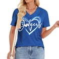 thumbnail image 4 of Remera Talovee de Béisbol para Mujer Día de Juego Azul Talle XL, 4 of 5