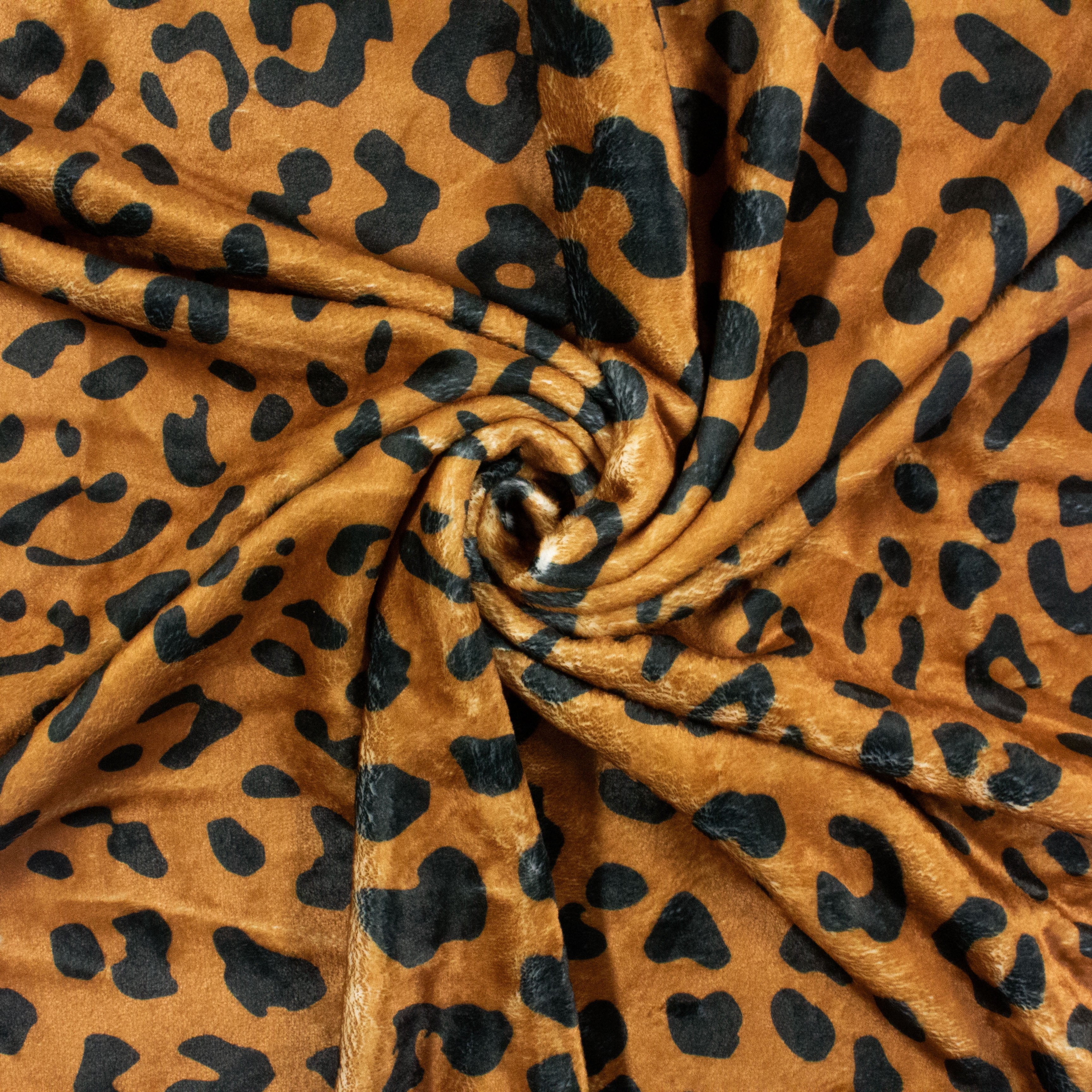 Everything Comfy Leopard Print Decorative Throw Blanket, 30" X 40", Dark Brown
